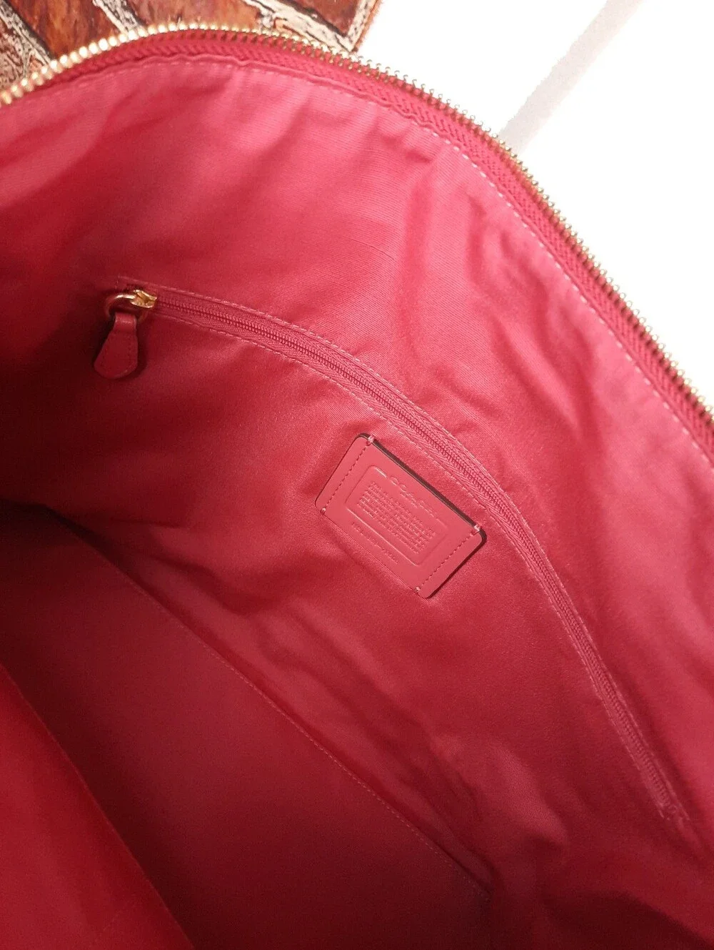 Coach Genuine Saffiano Leather Tote